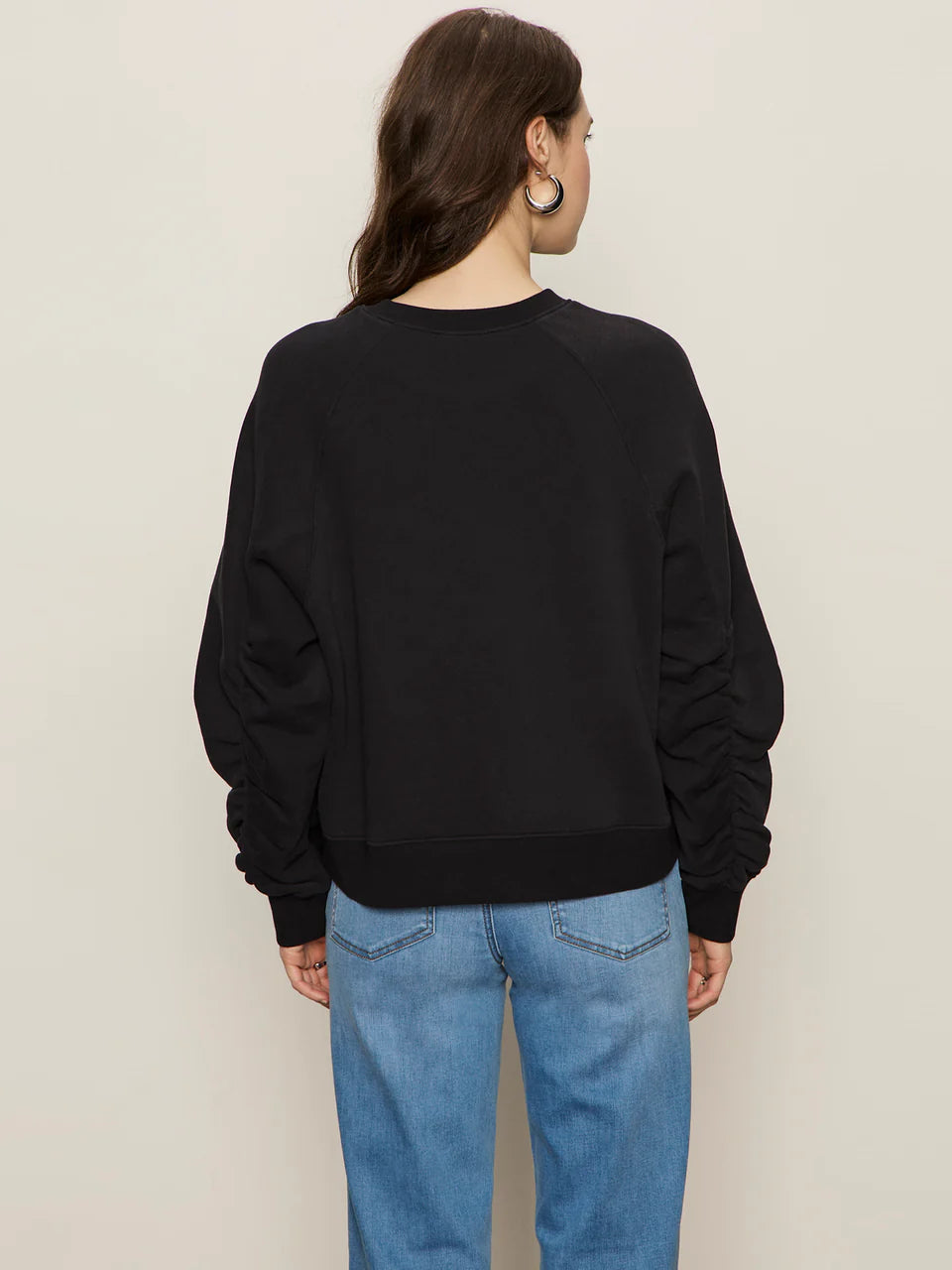 Shirred Sleeve Sweatshirt Sanctuary