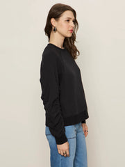 Shirred Sleeve Sweatshirt Sanctuary