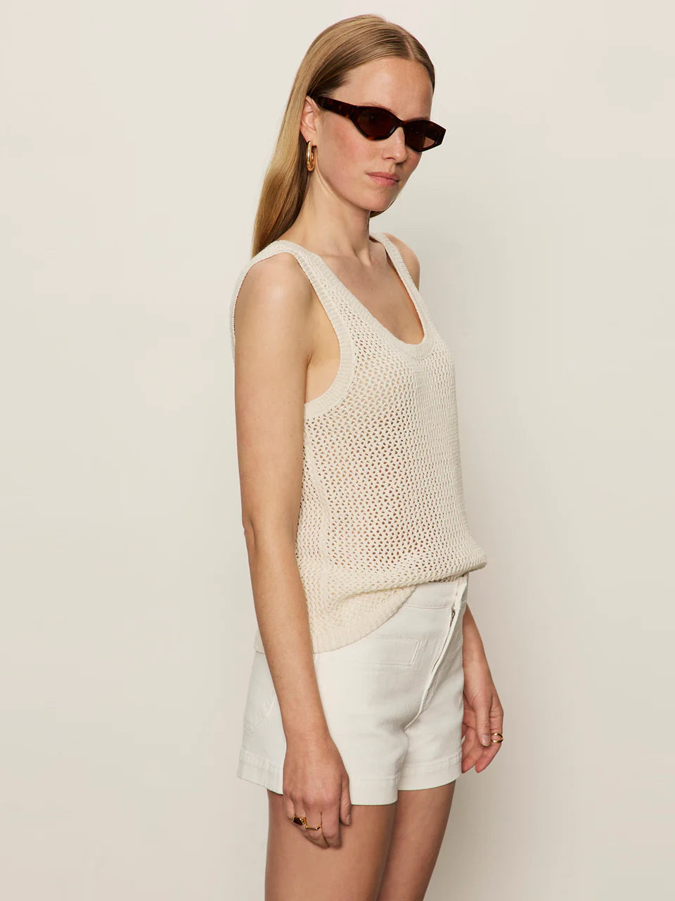 Mesh Stitch Shell Sweater Sanctuary