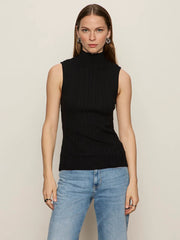 Ribbed Funnel Neck Top Sanctuary