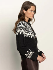 Fairisle Crewneck Cardigan Sanctuary