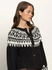 Fairisle Crewneck Cardigan Sanctuary