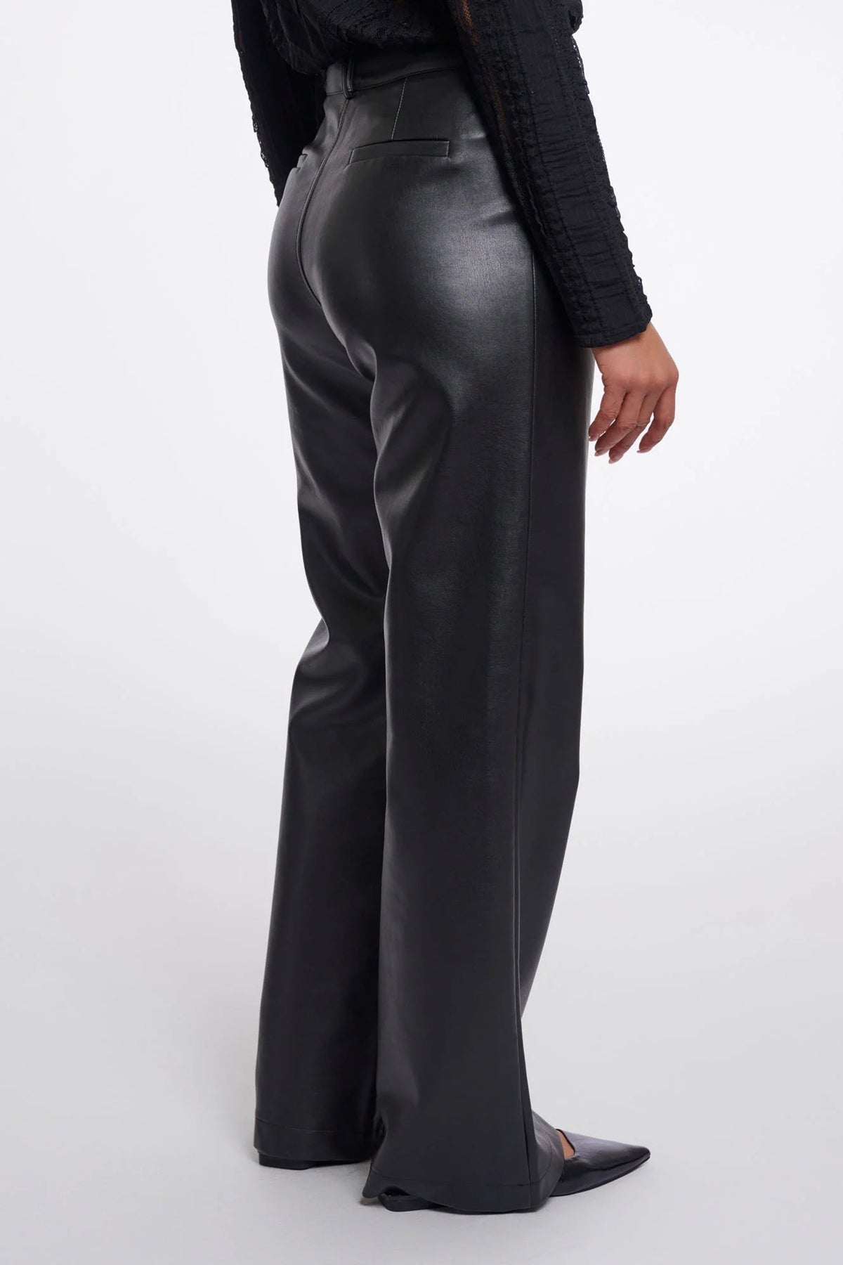 Corian Straight Leg Leather Trousers Rino & Pelle