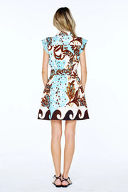 Fay Paisley Print Sleeveless Mini Dress Ciebon