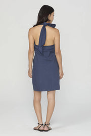 Danica Cutwork Embroidery Halter Mini Dress Ciebon