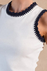 Ribbed Stitched Tank Current Air