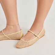 Reyes Raffia Flats Dolce Vita