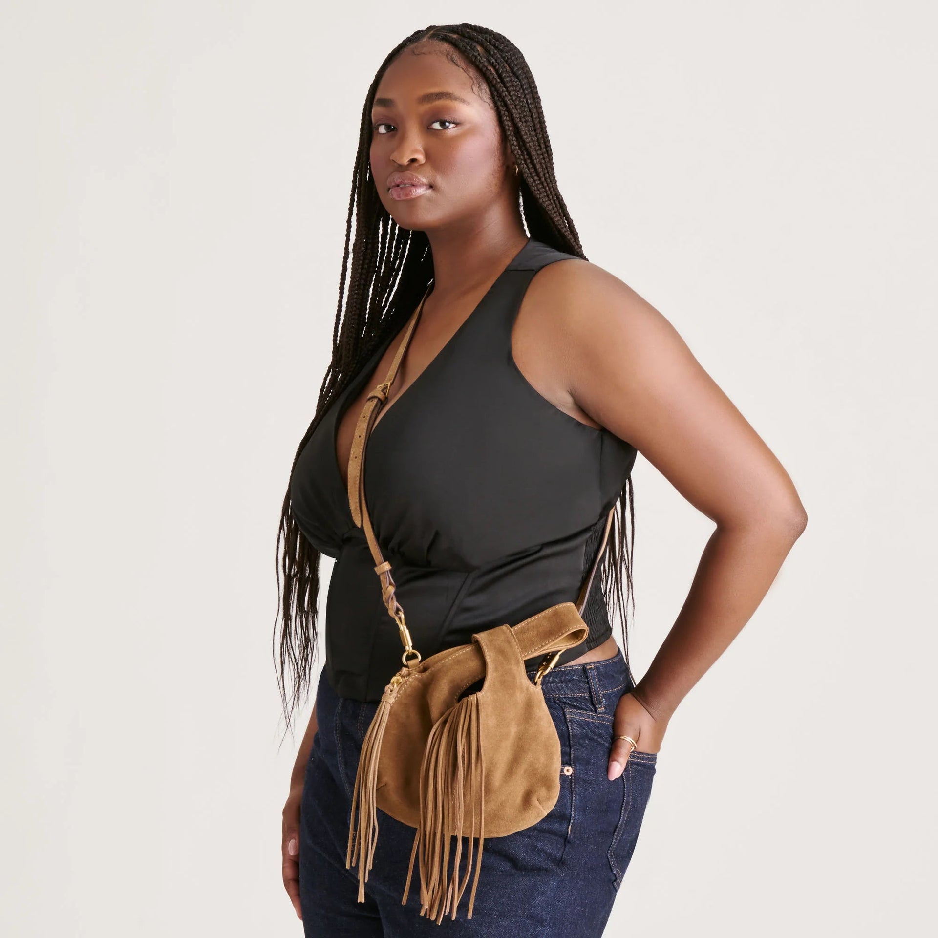 Zury Suede Handbag Dolce Vita