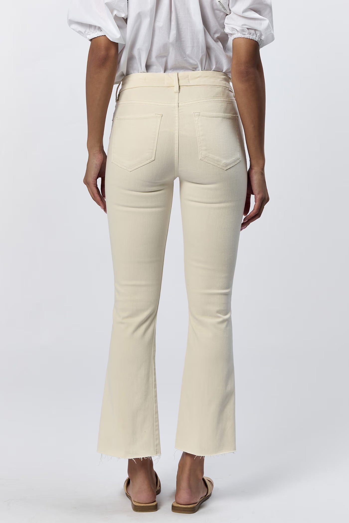 Jeanne Mid Rise Cropped Flare Jeans Dear John