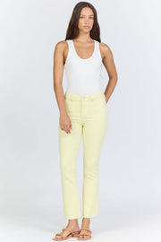 Jeanne Mid Rise Raw Hem Flare Jeans Dear John