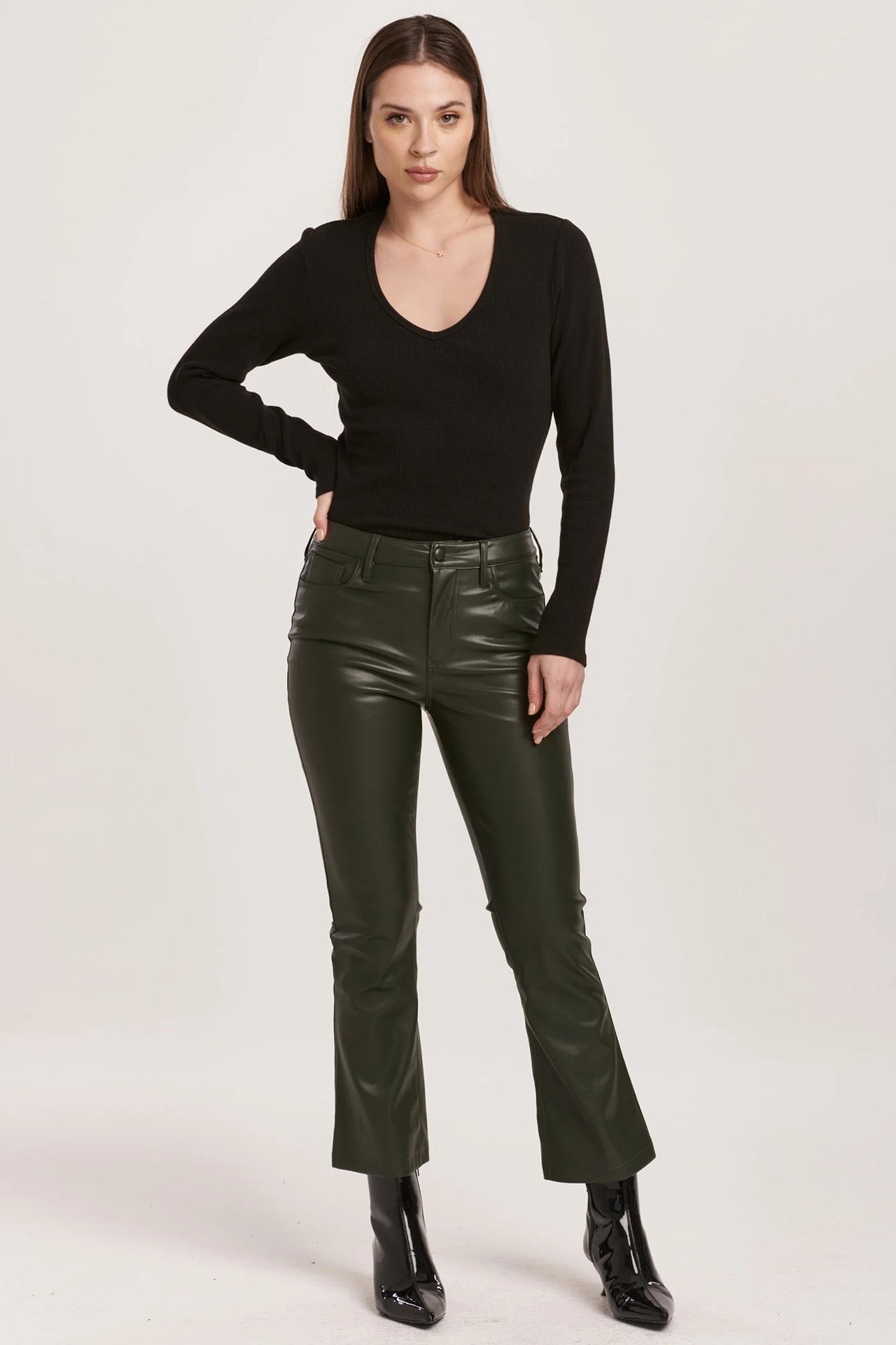 Jeanne Cropped Flare Pants