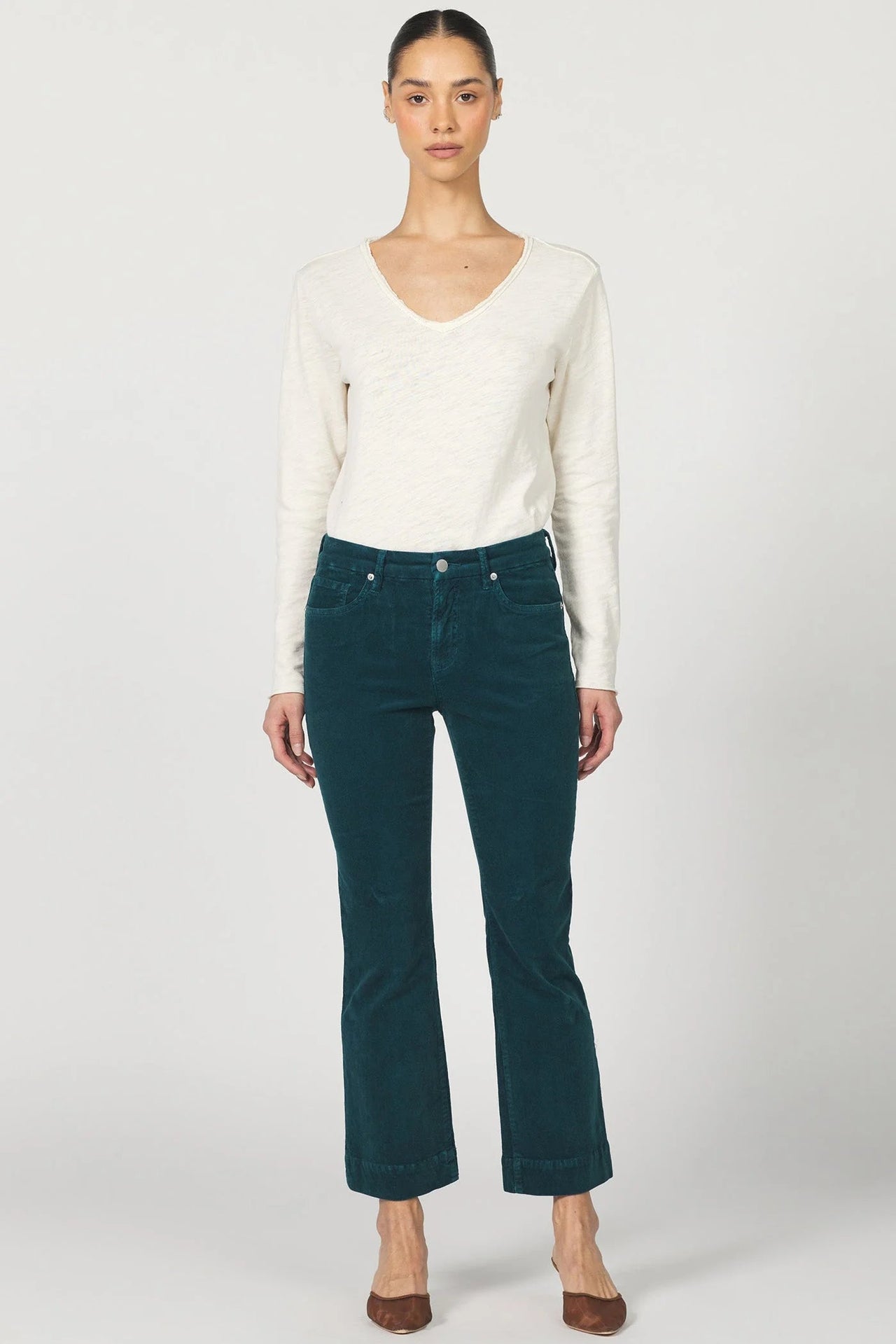 Jeanne Flare Corduroy Pants Dear John