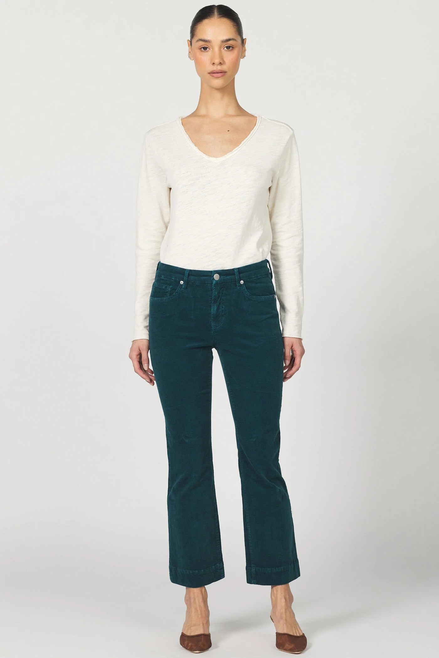 Jeanne Flare Corduroy Pants Dear John