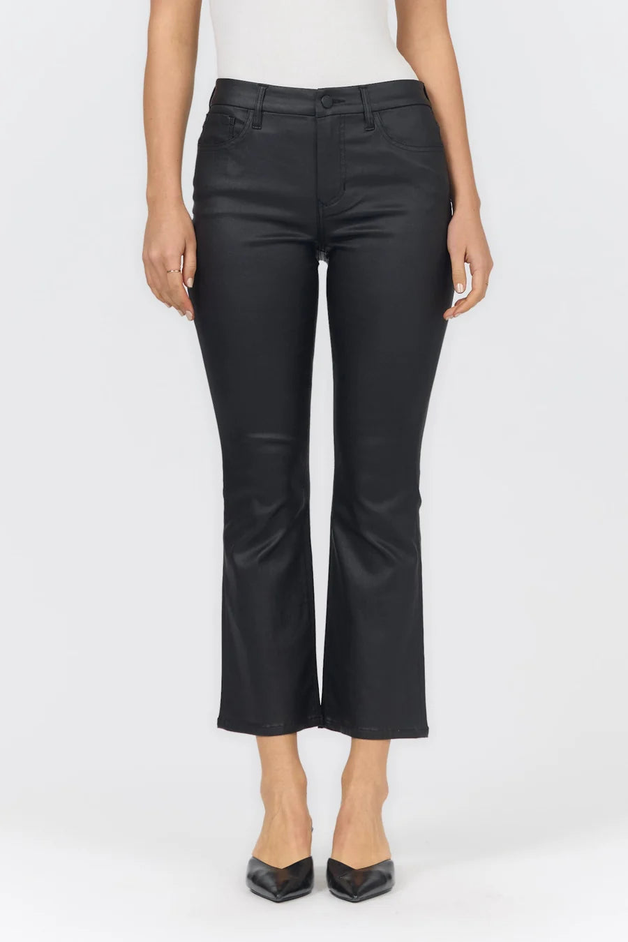 Jeanne Flare Leather Pant Dear John