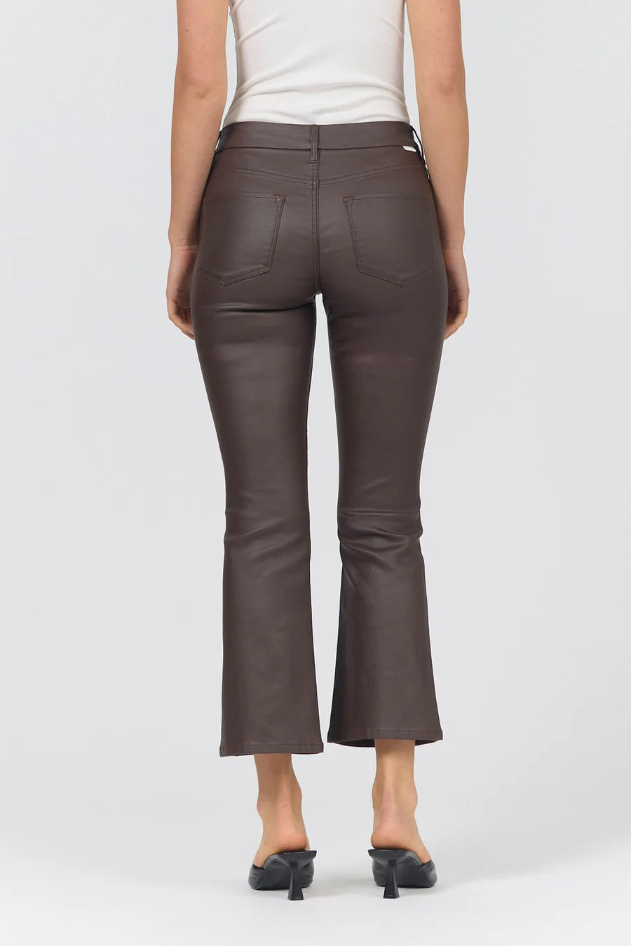 Jeanne Flare Leather Pant Dear John