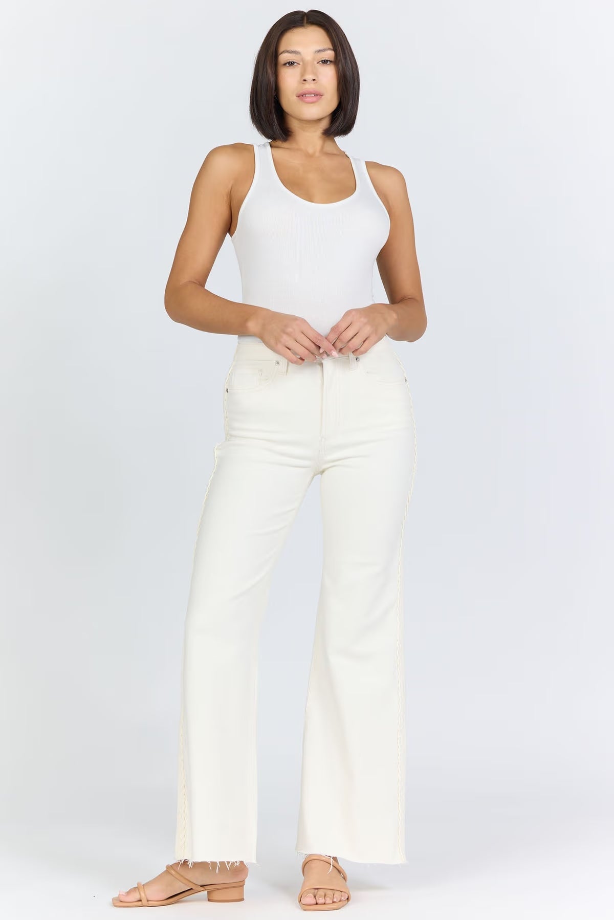 Fiona High Rise Raw Hem Jeans Dear John