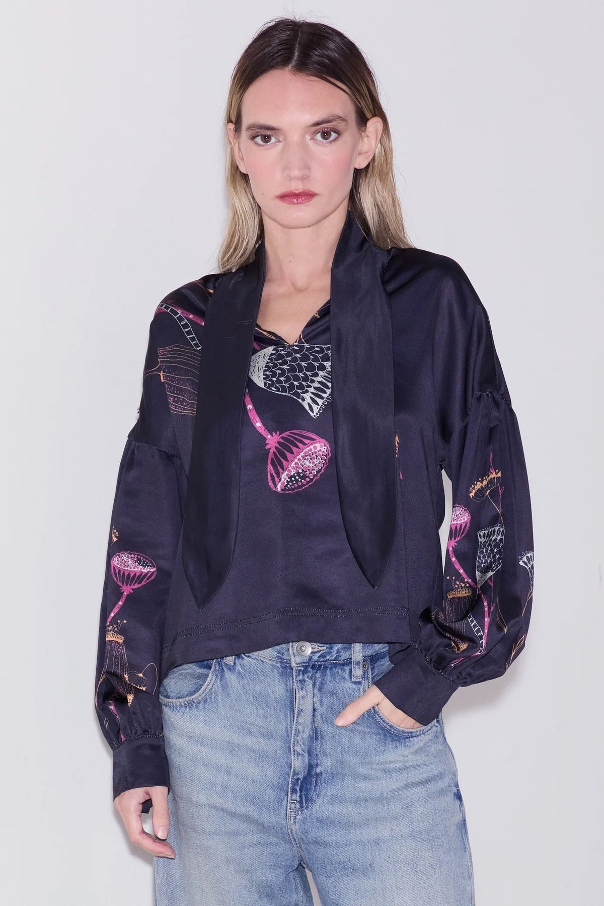 Drea Long Sleeve Blouse Ciebon