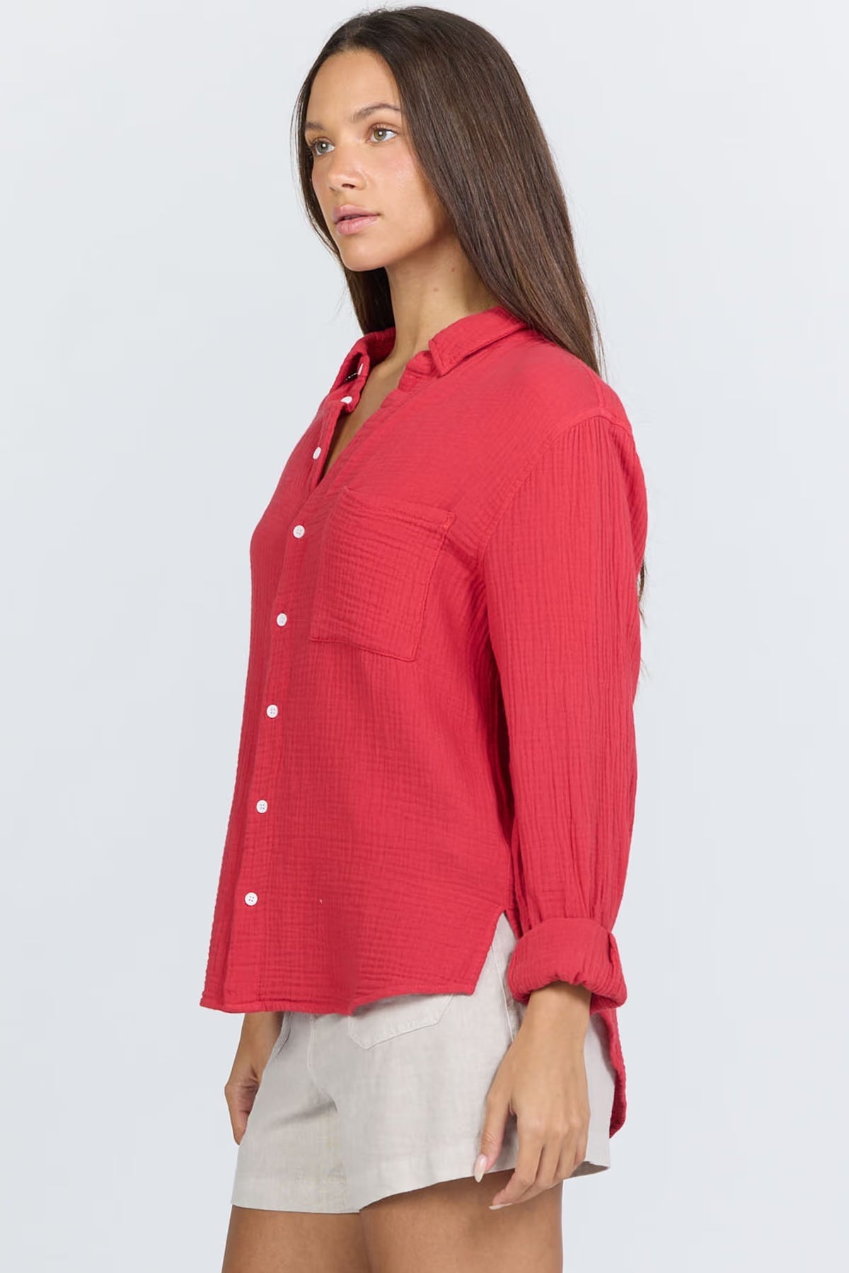 Gaia Button Up Collared Shirt Dear John