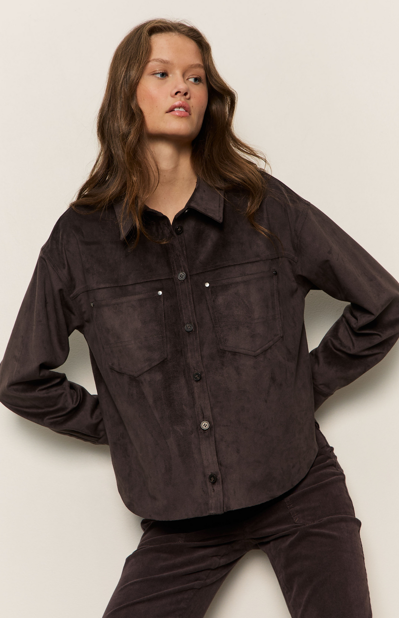 Ivy Faux Suede Shirt Sanctuary