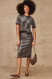 Sparkle Sequin Pencil Skirt Sanctuary