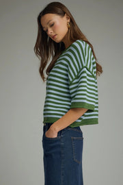 Fall Planning Striped Sweater Top Entro