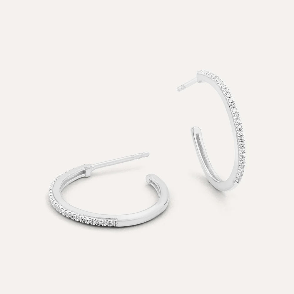 A Hoop Thing - Small Hoop Earrings in Sterling Silver