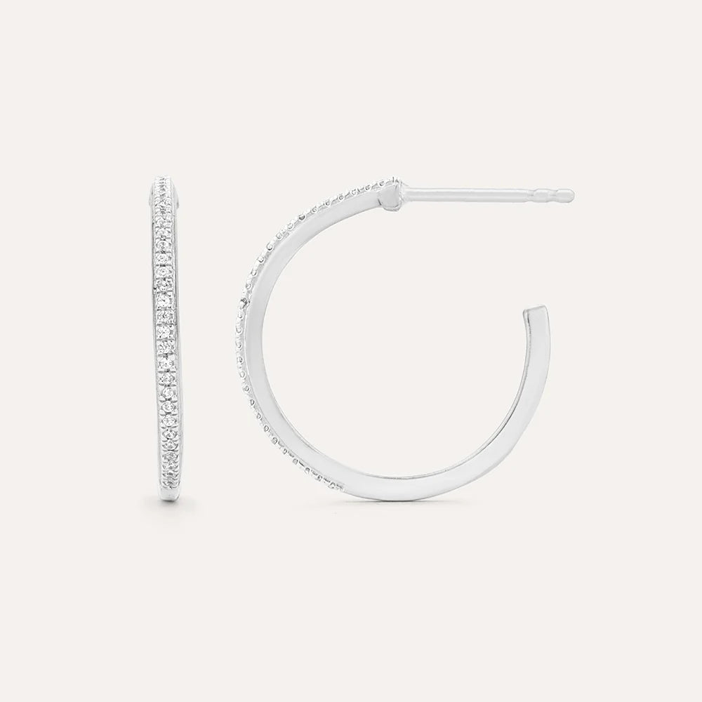 A Hoop Thing - Small Hoop Earrings in Sterling Silver