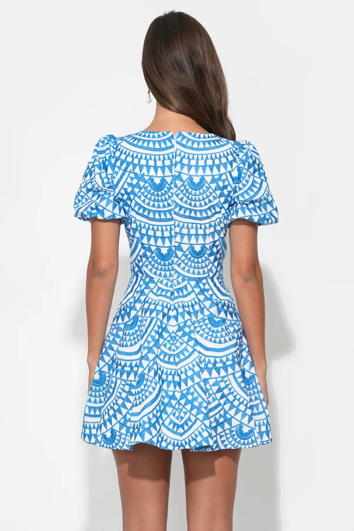 Genesis Fit & Flare Embroidery Mini Dress Adelyn Rae
