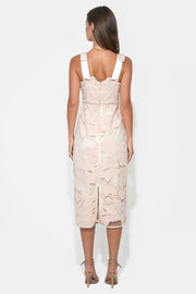 Gabriella Bow Straps Midi Dress Adelyn Rae