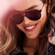 Tosca III Aviator Sunglasses in Sequoia Tortoise Brown | Diff Eyewear Diff Eyewear