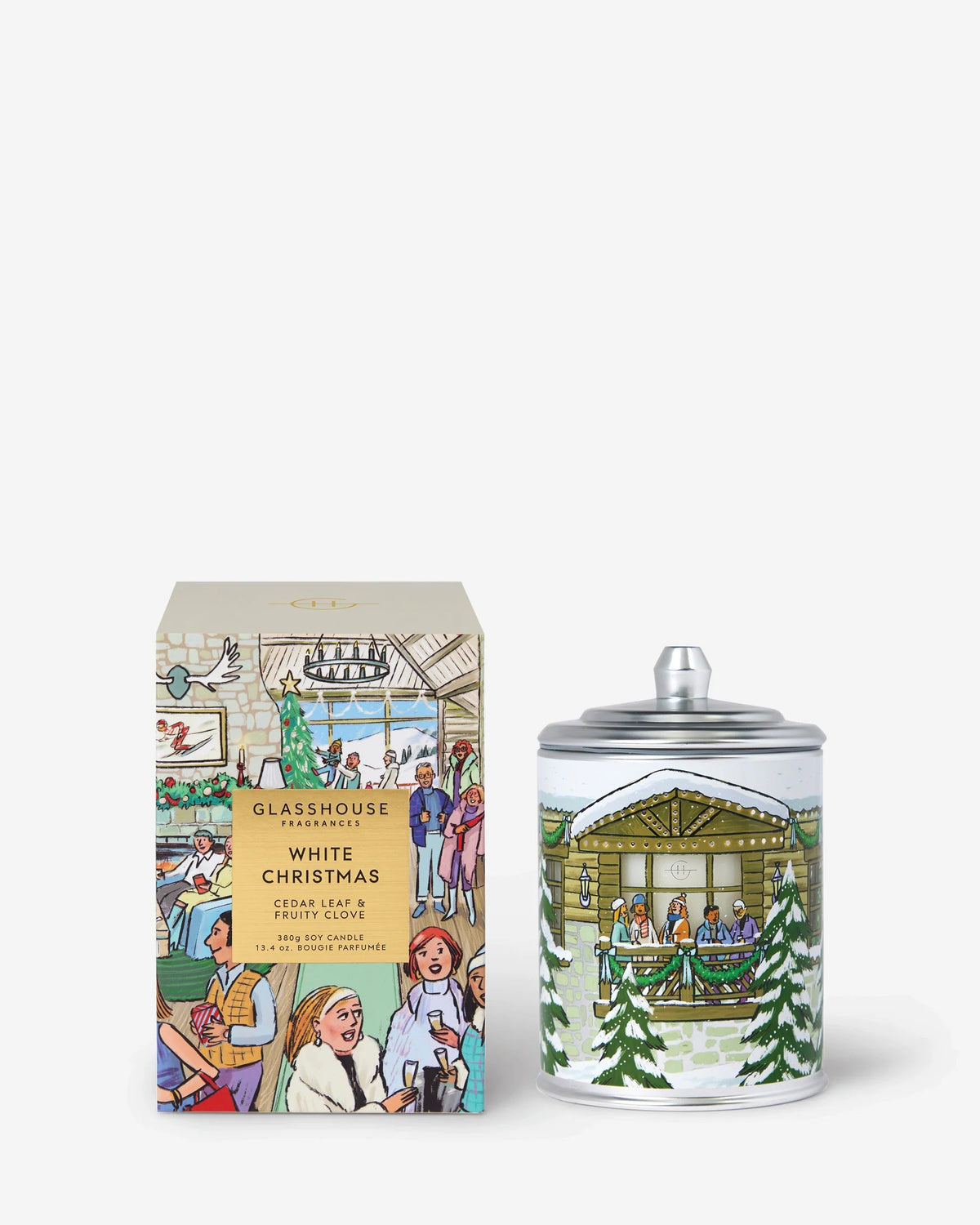 White Christmas 13.4oz Candle | Glasshouse Fragrances Glasshouse Fragrances