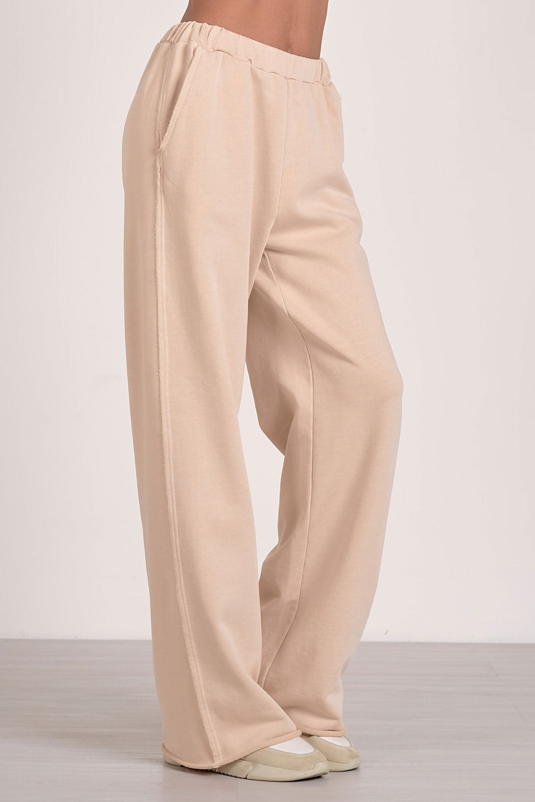 Elastic Wide Leg Sweatpants