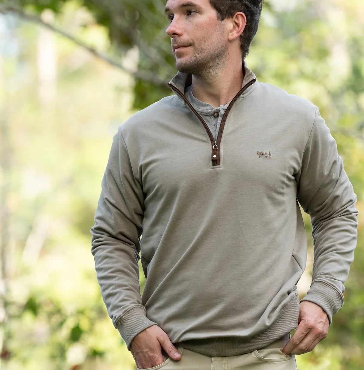 Men's French Terry Quarter Zip | Coastal Cotton Coastal Cotton