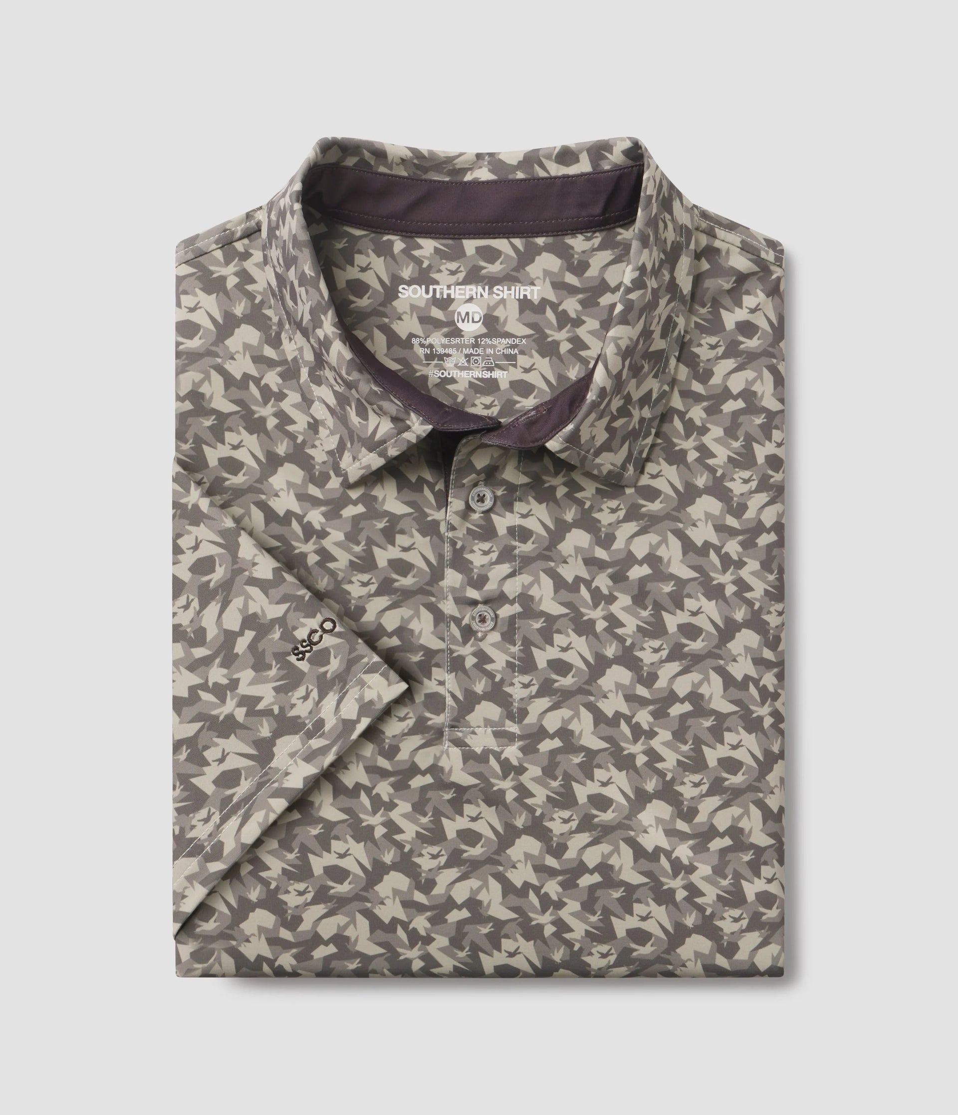 Feathered Pursuit Printed Polo | Southern Shirt Co. Southern Shirt Co.