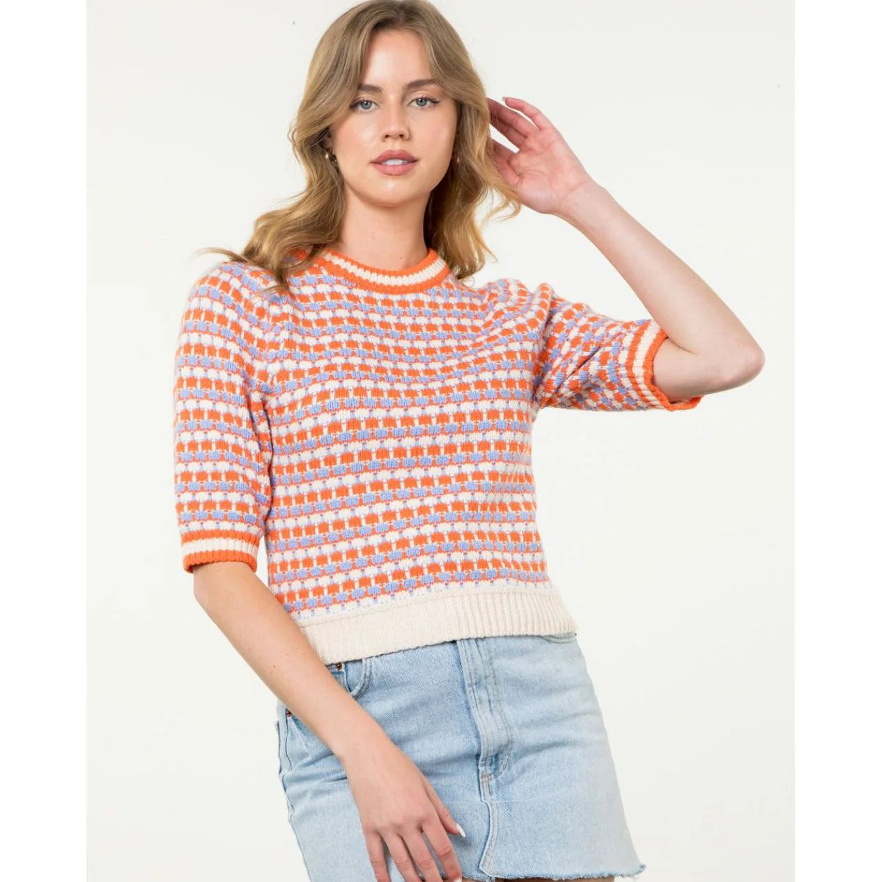 Short Sleeve Knit Top