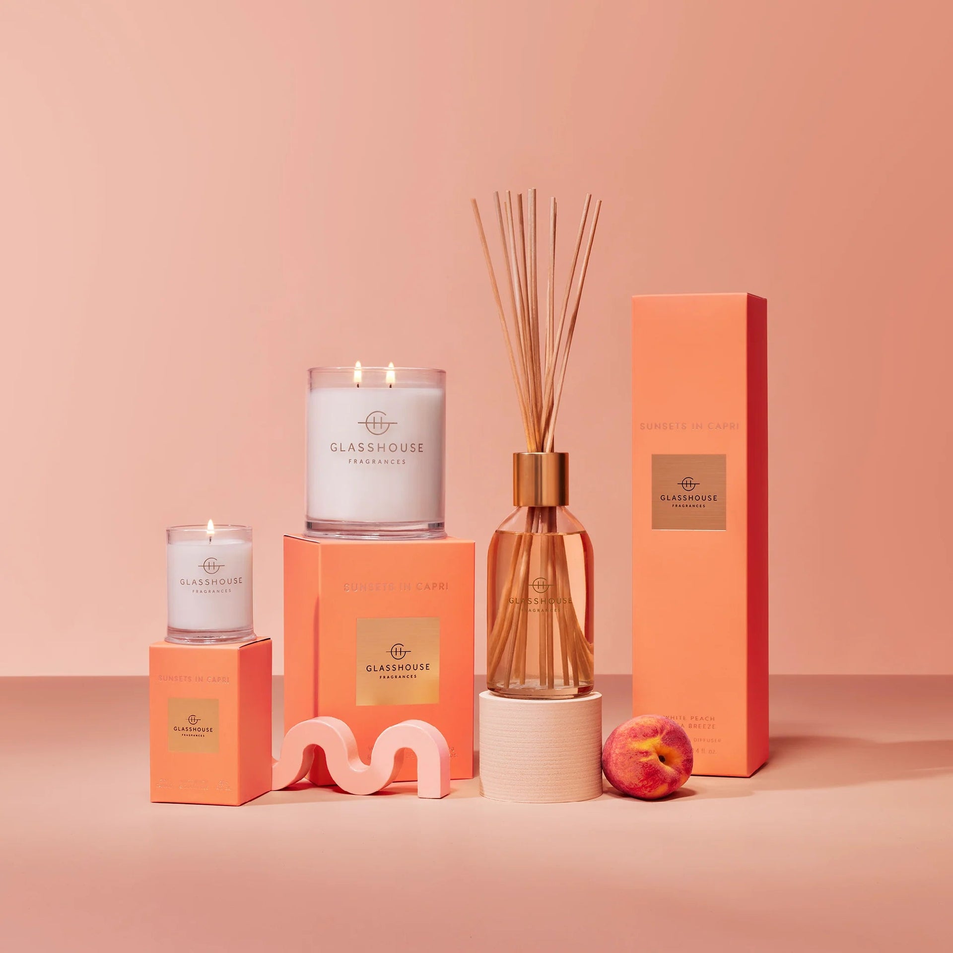 Sunsets in Capri - 8.4oz Diffuser | Glasshouse Fragrances Glasshouse Fragrances