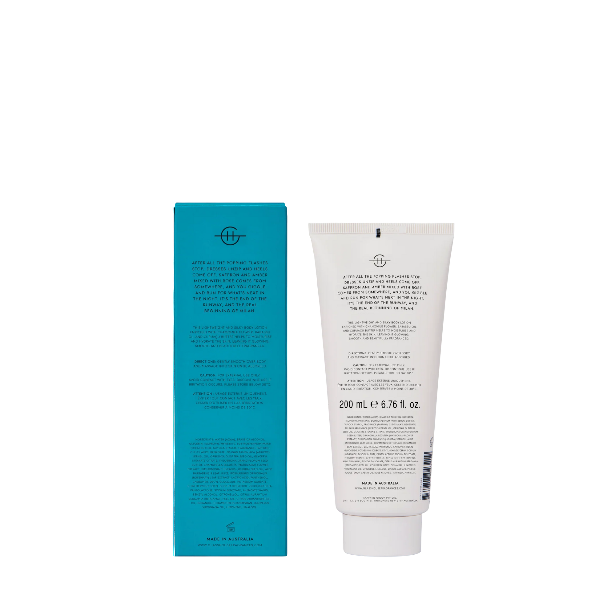 Midnight in Milan - 6.8 oz Body Lotion | Glasshouse Fragrances Glasshouse Fragrances