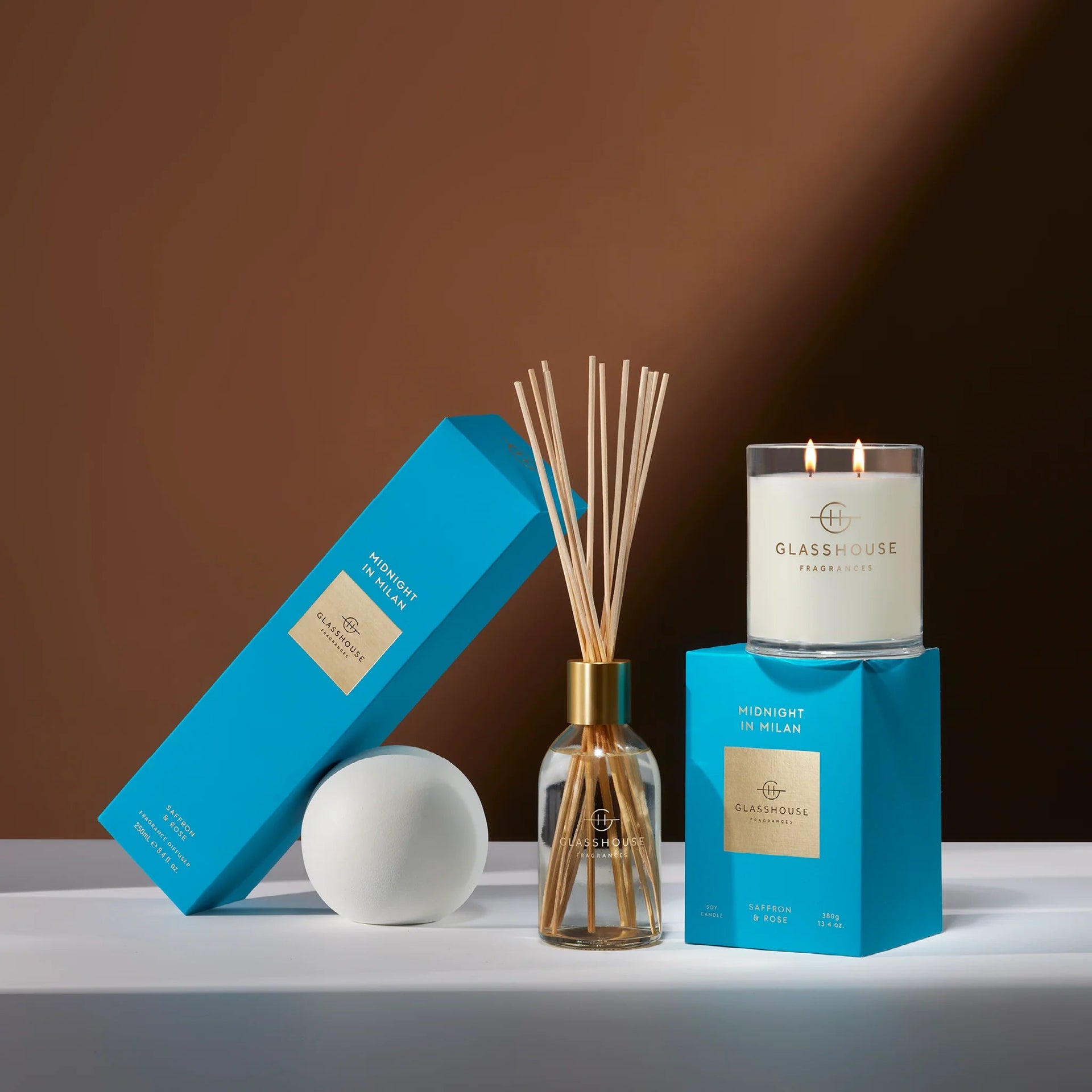 Midnight in Milan - 8.4oz Diffuser | Glasshouse Fragrances Glasshouse Fragrances