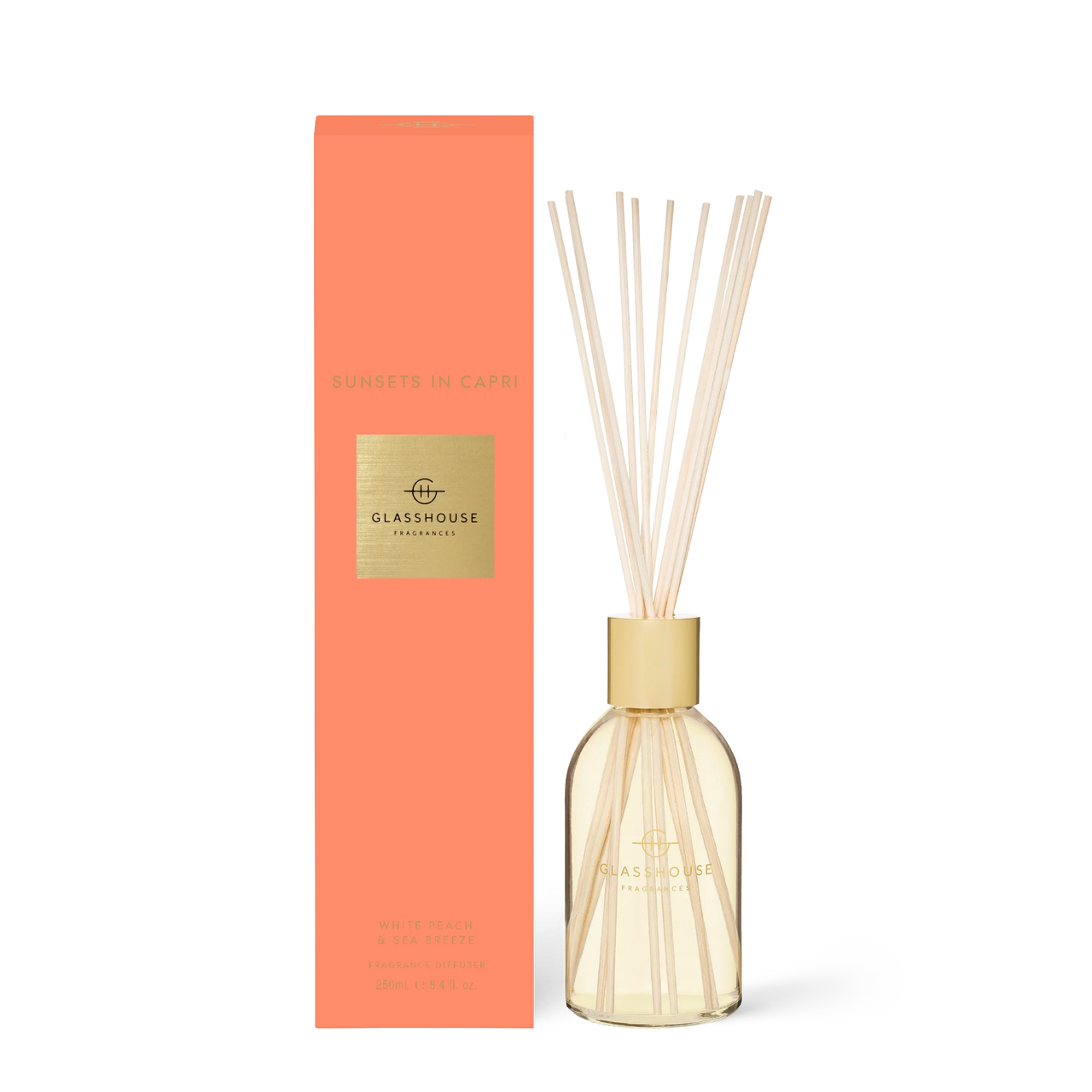 Sunsets in Capri - 8.4oz Diffuser | Glasshouse Fragrances Glasshouse Fragrances