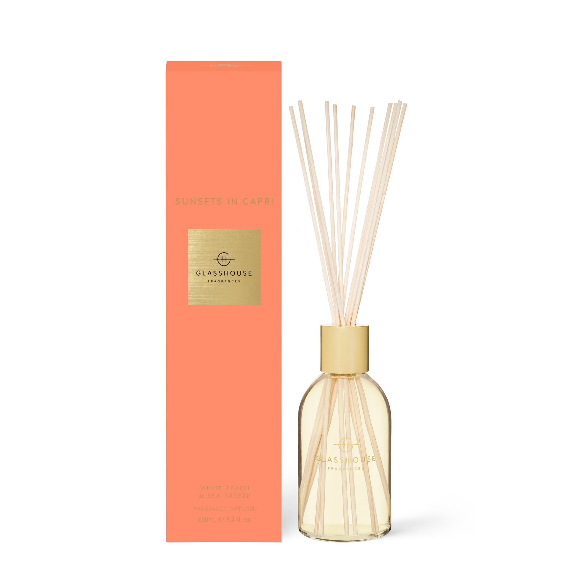 Sunsets in Capri - 8.4oz Diffuser | Glasshouse Fragrances Glasshouse Fragrances