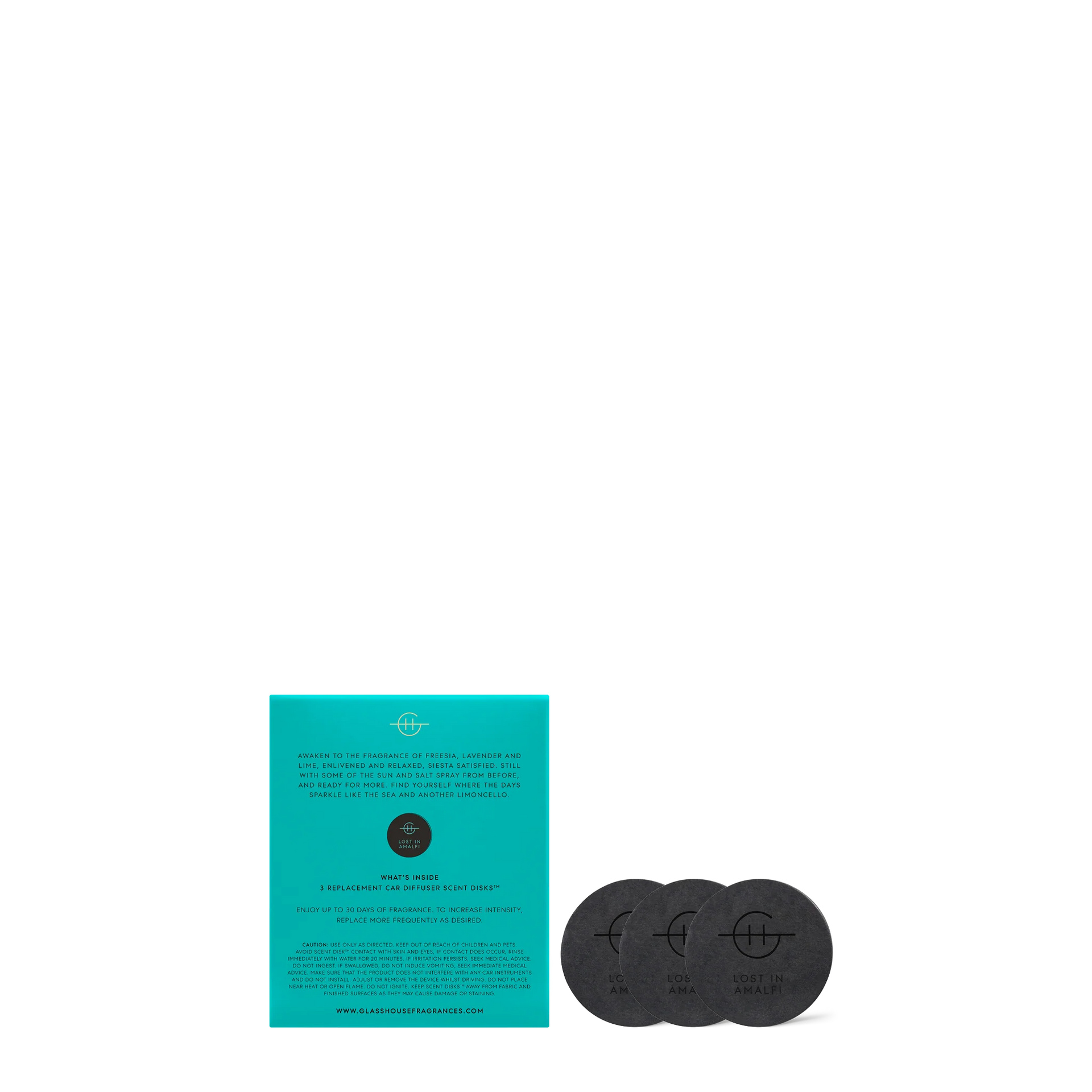 Lost in Amalfi - Car Diffuser Refill | Glasshouse Fragrances Glasshouse Fragrances