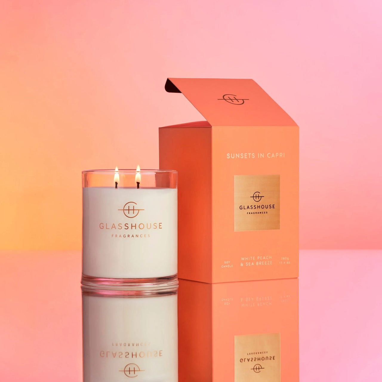 Sunsets in Capri - 13.4oz Candle | Glasshouse Fragrances Glasshouse Fragrances