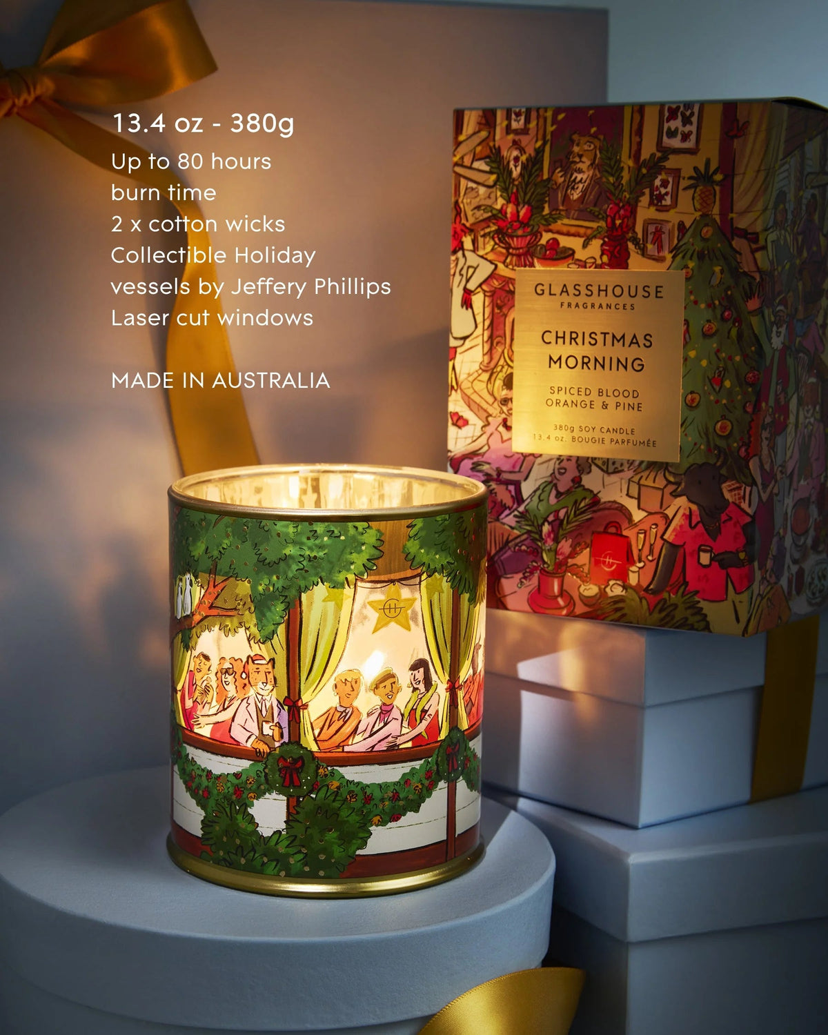 Christmas Morning 13.4oz Candle | Glasshouse Fragrances Glasshouse Fragrances