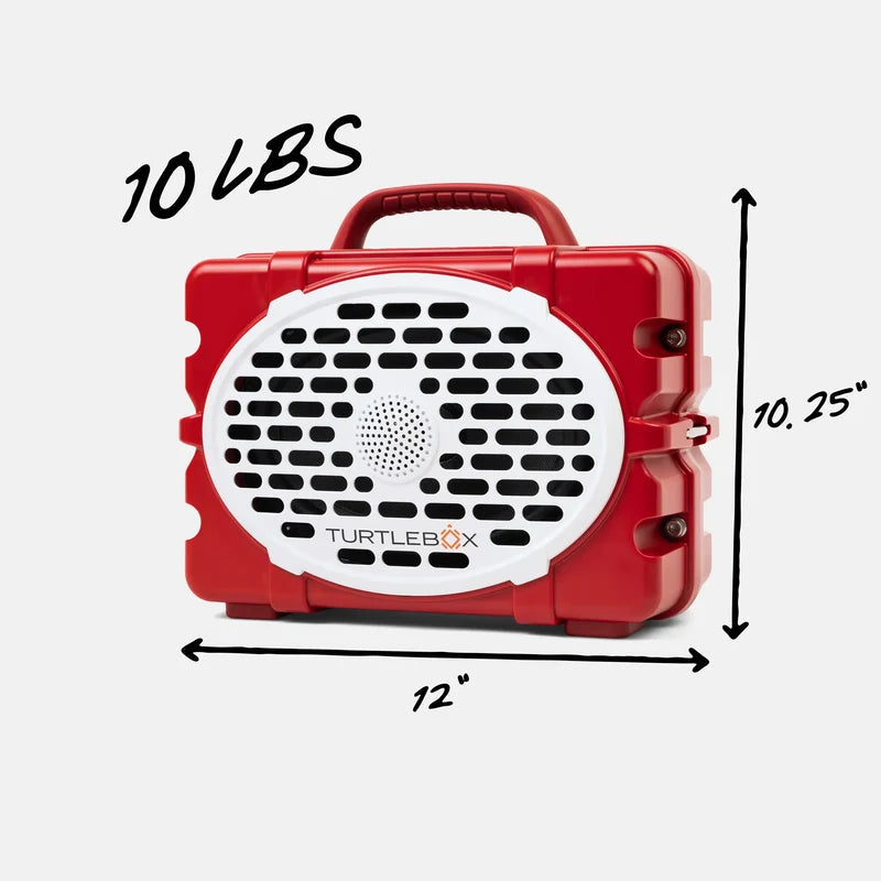 Turtlebox Gen 3 Speaker - Crimson/White Turtlebox Audio