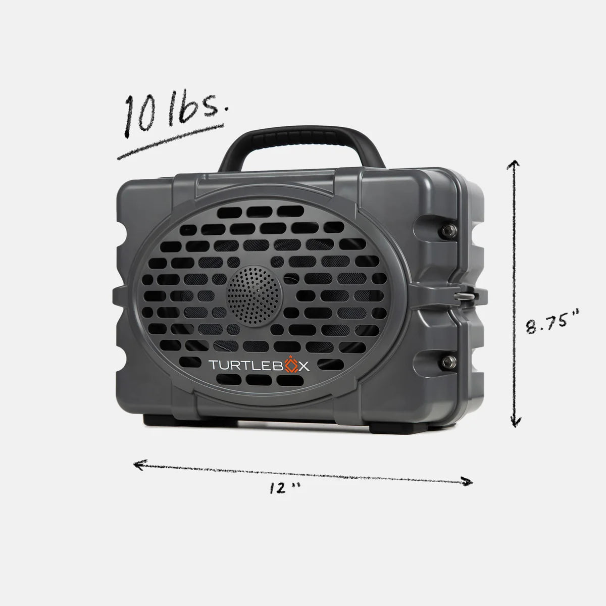 Turtlebox Gen 3 Speaker in Grey/Black Turtlebox Audio