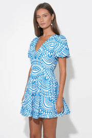 Genesis Fit & Flare Embroidery Mini Dress Adelyn Rae