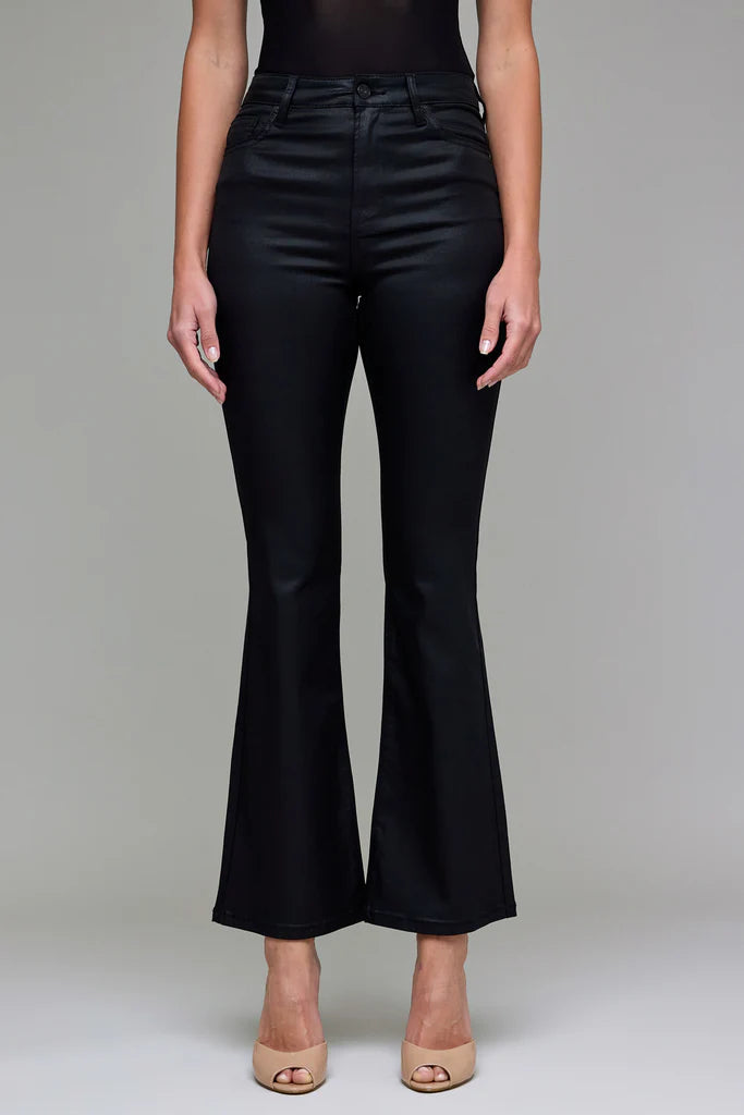 Happi Coated Clean Stretch Flare Jeans Hidden Jeans