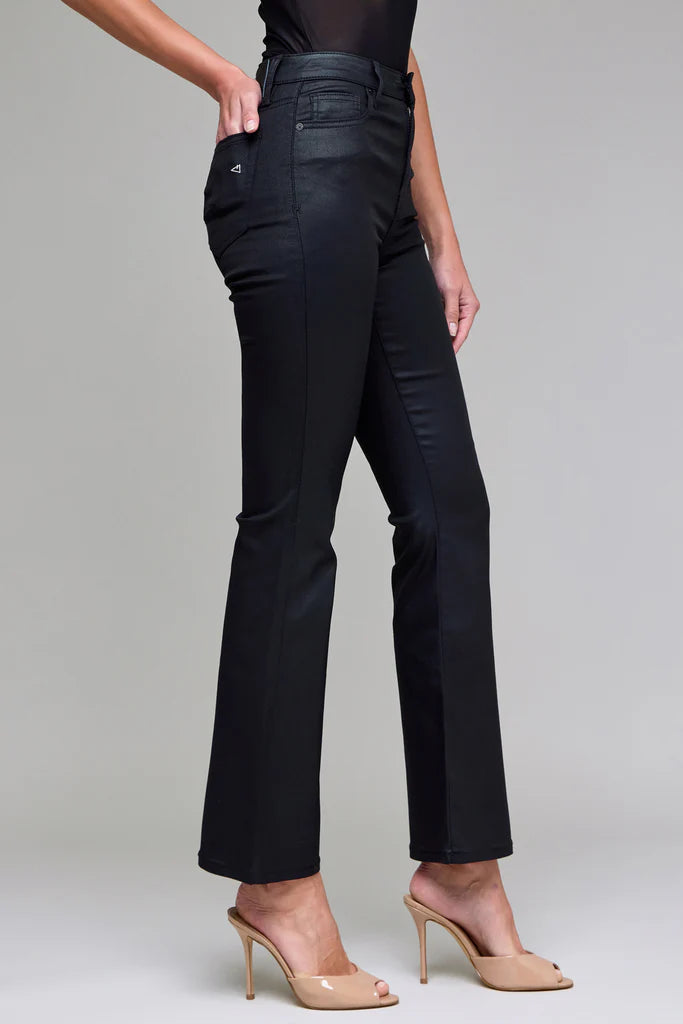 Happi Coated Clean Stretch Flare Jeans Hidden Jeans
