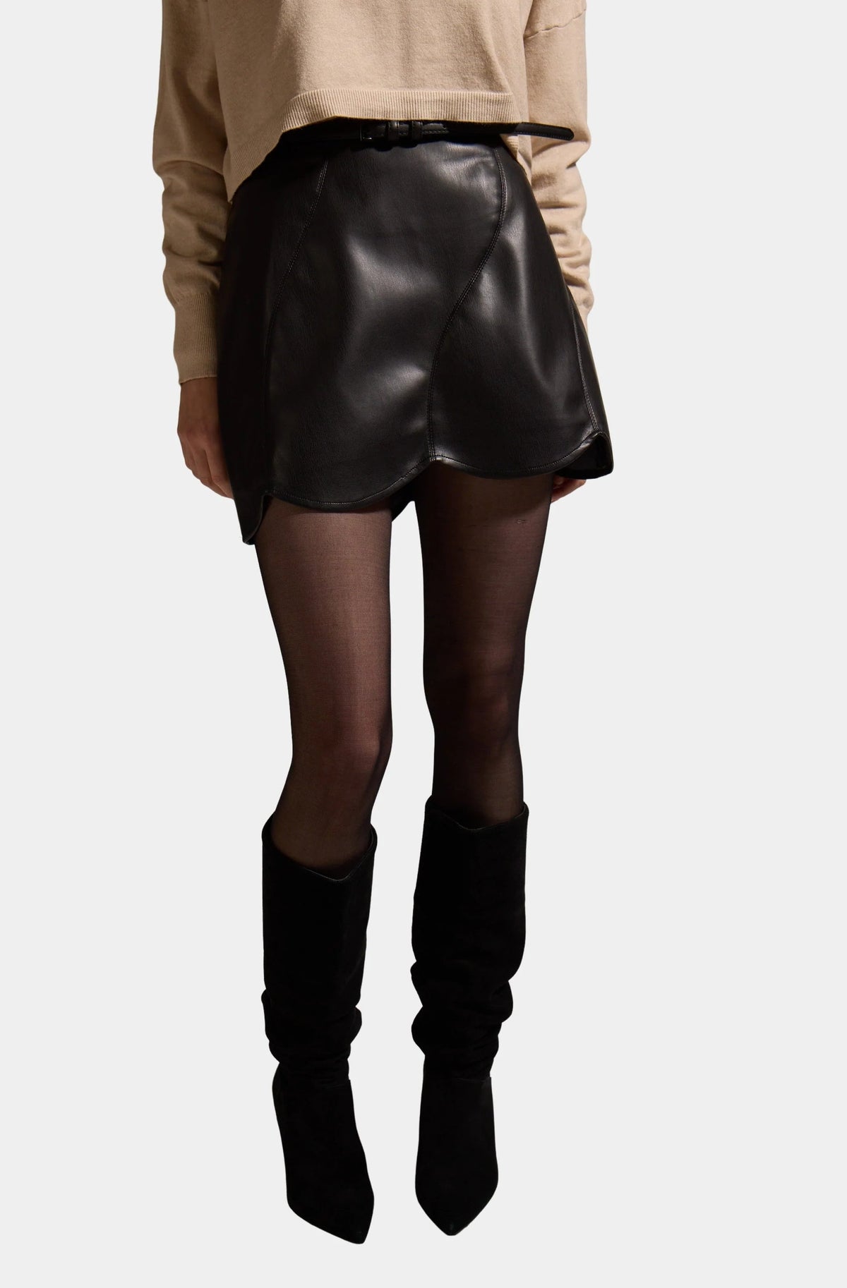 Aerosmith Vegan Leather Skirt Deluc