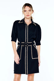 Gelso Whipped Stitched Mini Dress Ciebon